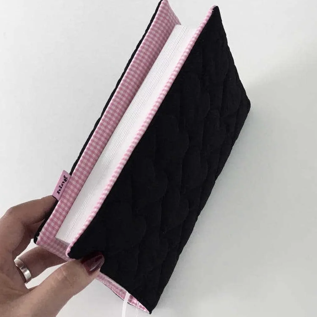 Notebook Protective Cover Cotton Blend Quilted Book Cover A5 Notebook Cover Washable For Office Work Office Workers Students