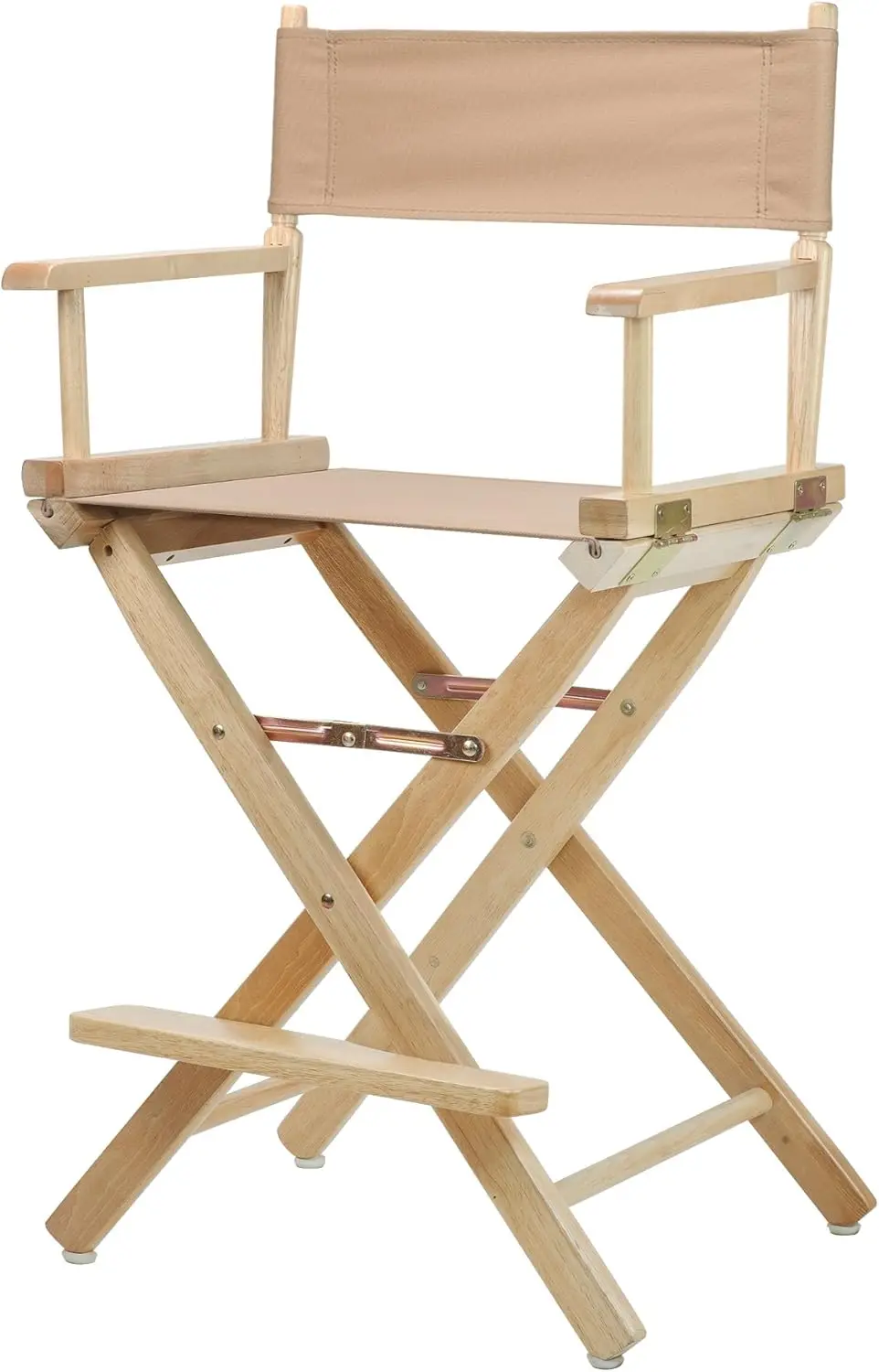 

24" Director's Chair Natural Frame with Tan Canvas, Counter Height