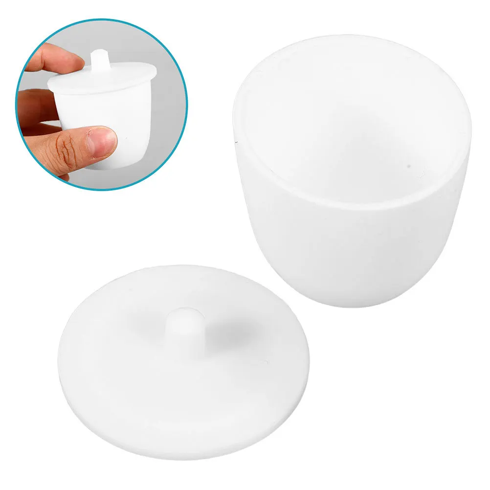 

2pcs 30Ml Ptfe Crucible High Temperature Acid Resistant Lab Experimental Tool For Melting Metal Jewelry Research Teaching