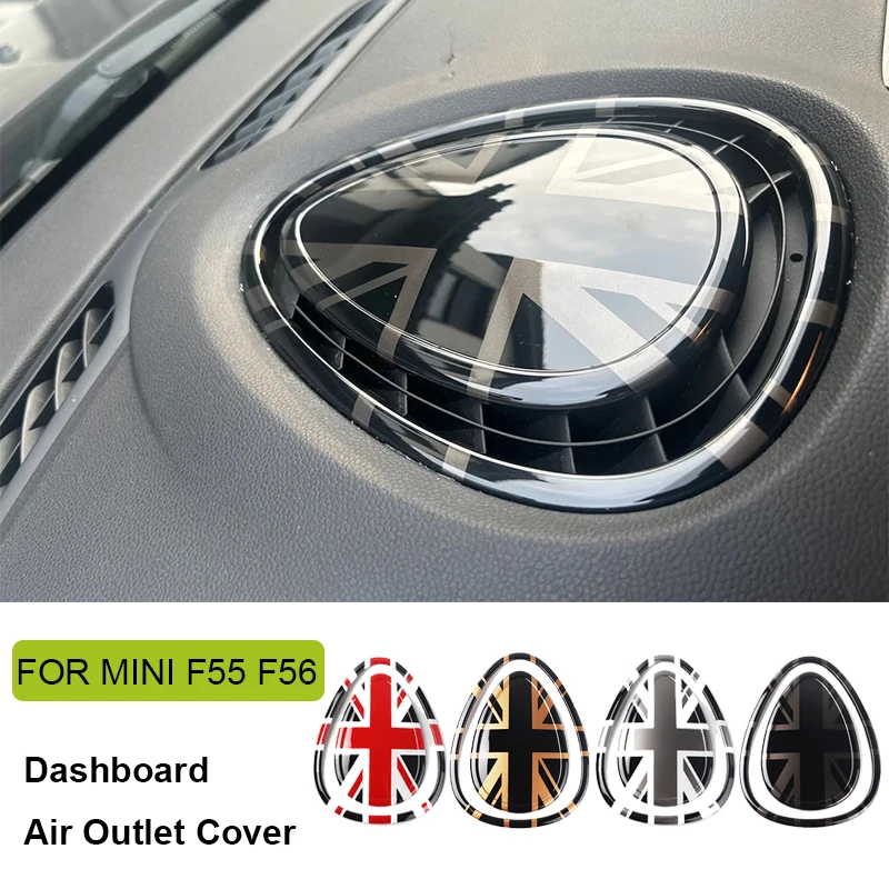 Car Dashboard Air AC Vent Outlet center Console 3D Sticker for Mini Cooper JCW F56 F55 Interior Decoration Accessories for F56