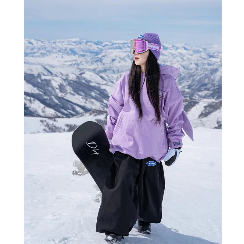 

New Loose Snowboard Pants for Men and Women Windproof Waterproof Freestyle Ski Pants
