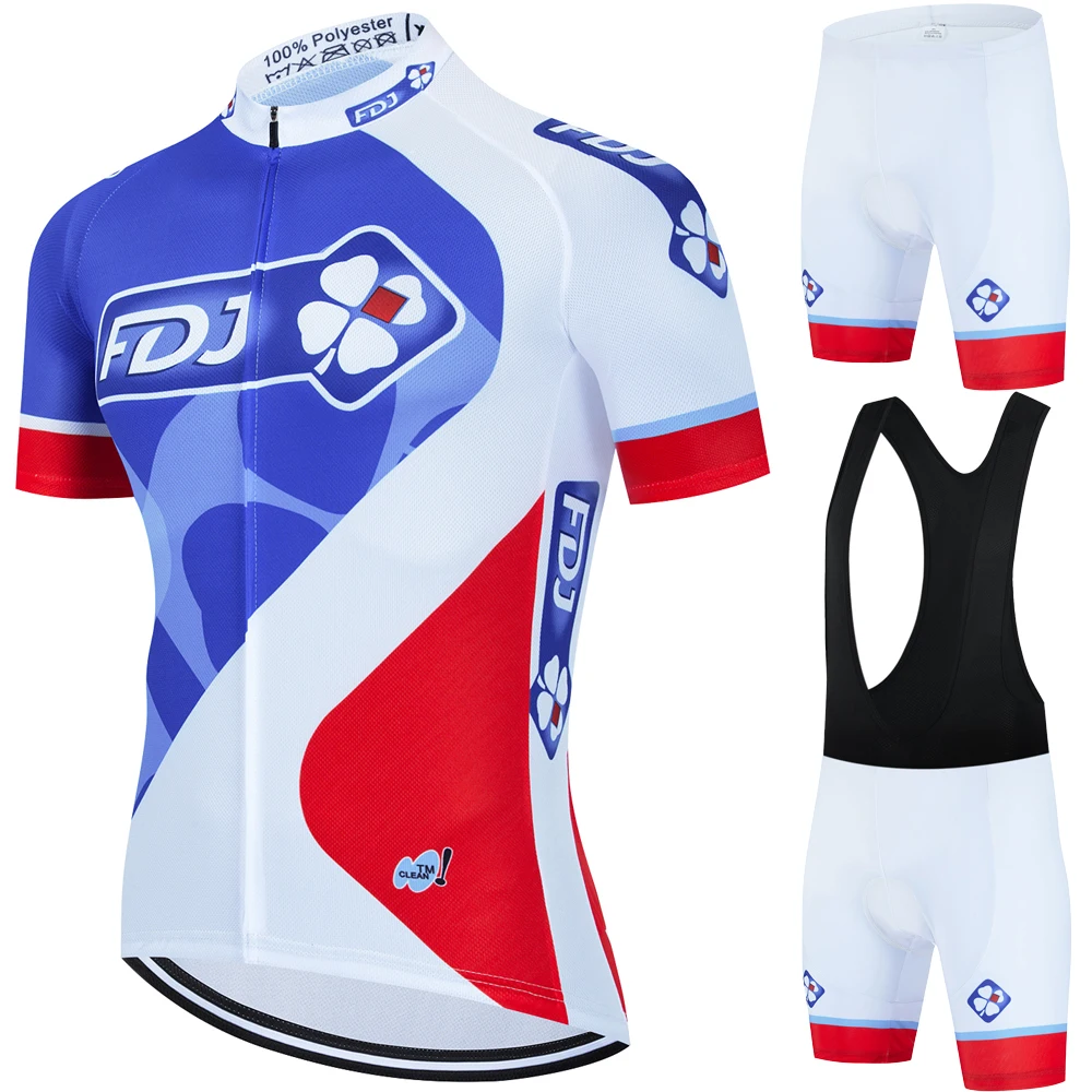 

Sports Set Men's Mtb Clothing Road Bike Jersey FDJ Cycling Equipment Man 2025 Clothes Jacket Uniform Bikes Shorts Pants Blouse