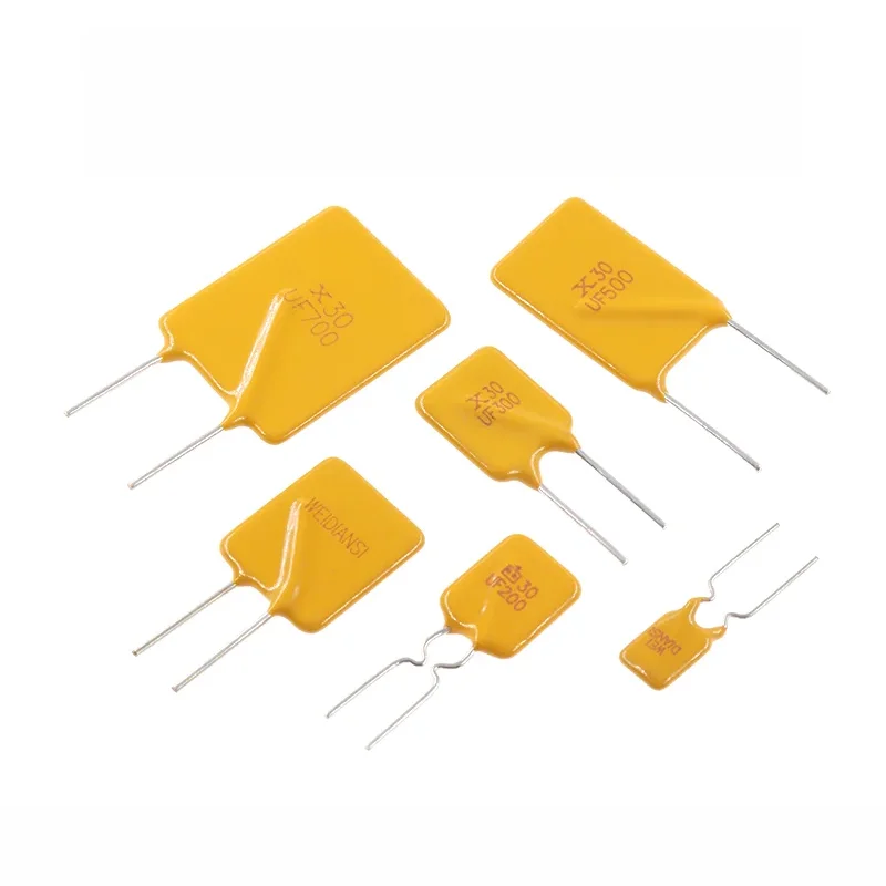 10PCS 30V Plug-in resettable fuse tube 0.1A/0.5A/0.75/1.1/1.35/2/4/6/7/8/9/10A
