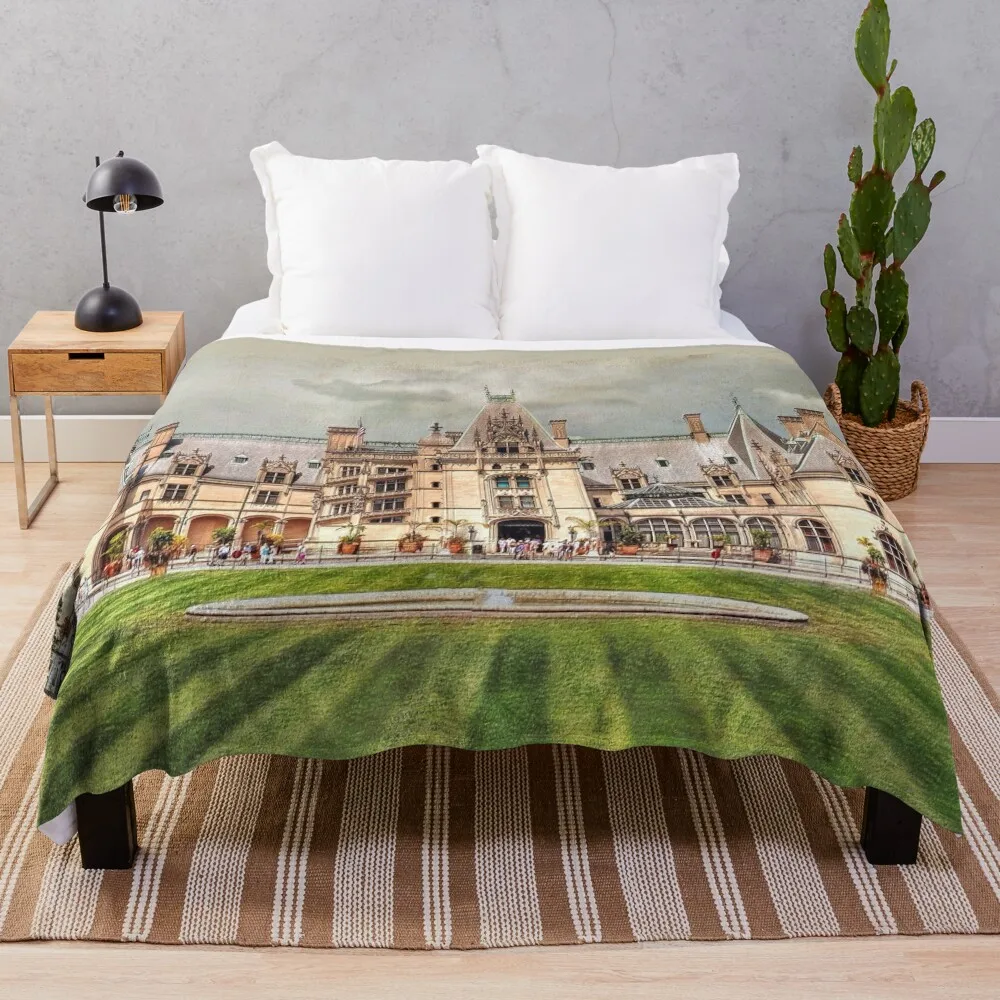 Biltmore House Throw Blanket Flannels Personalized Gift Sofas Blankets