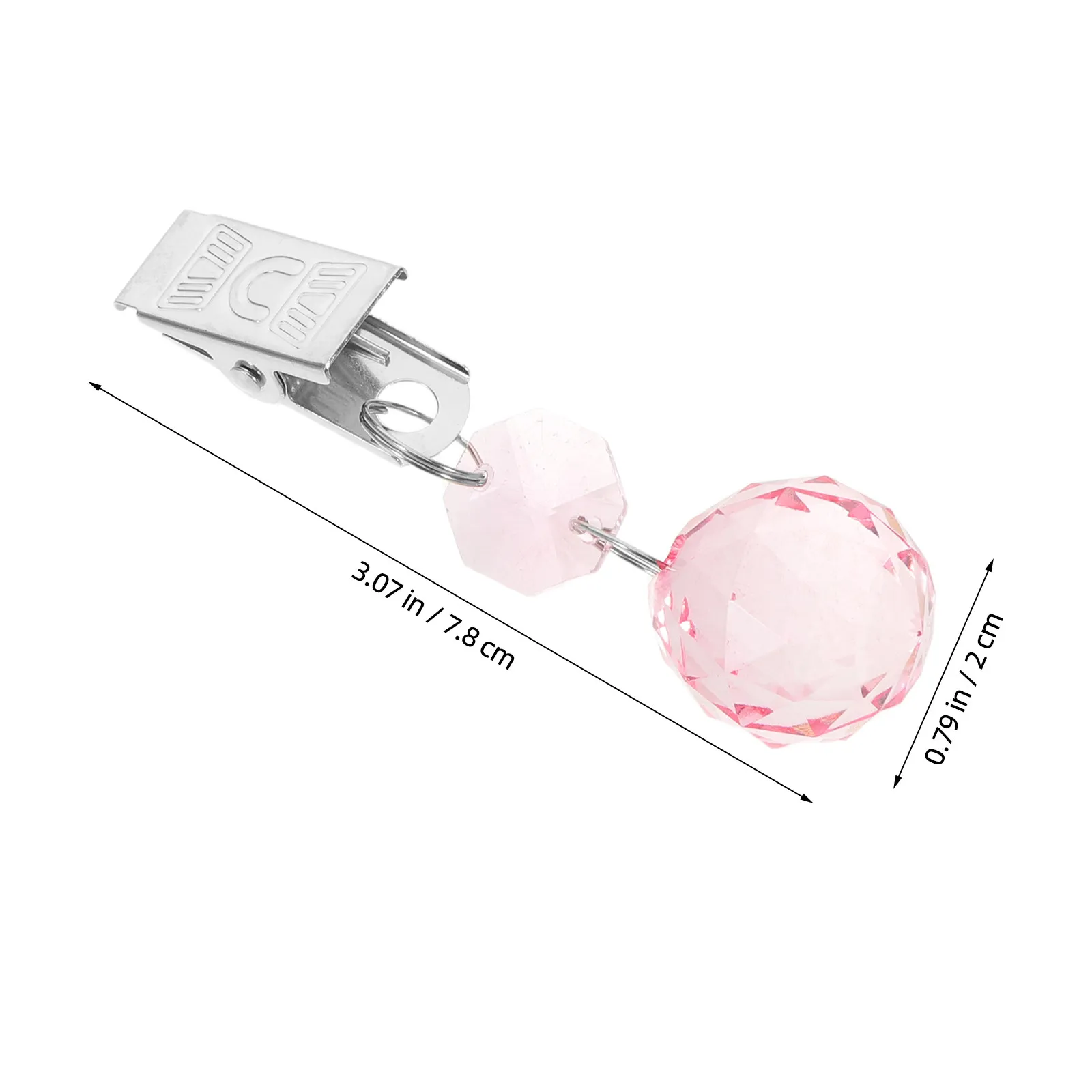 12Pcs Crystal Tablecloth Weights Metal Clip Holder Outdoor Picnic Table Clips Pendant Stone Garden Dining Table Cover Clamps