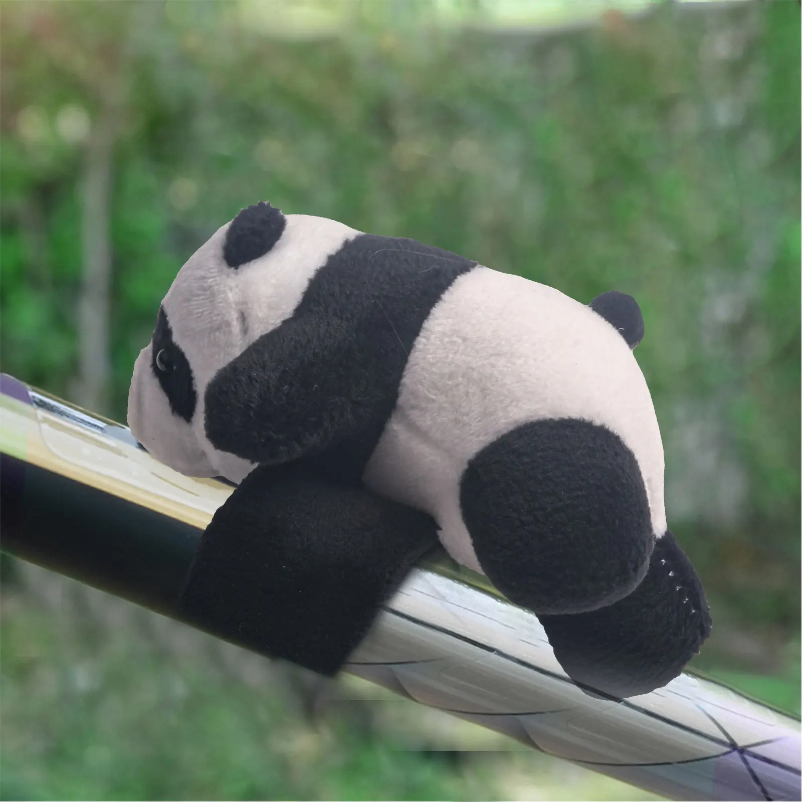 Attract Attention Motorcycle Handle Decoration Cute Panda Bike Ornament Reusable Unique And Eye-catching Vivid Details