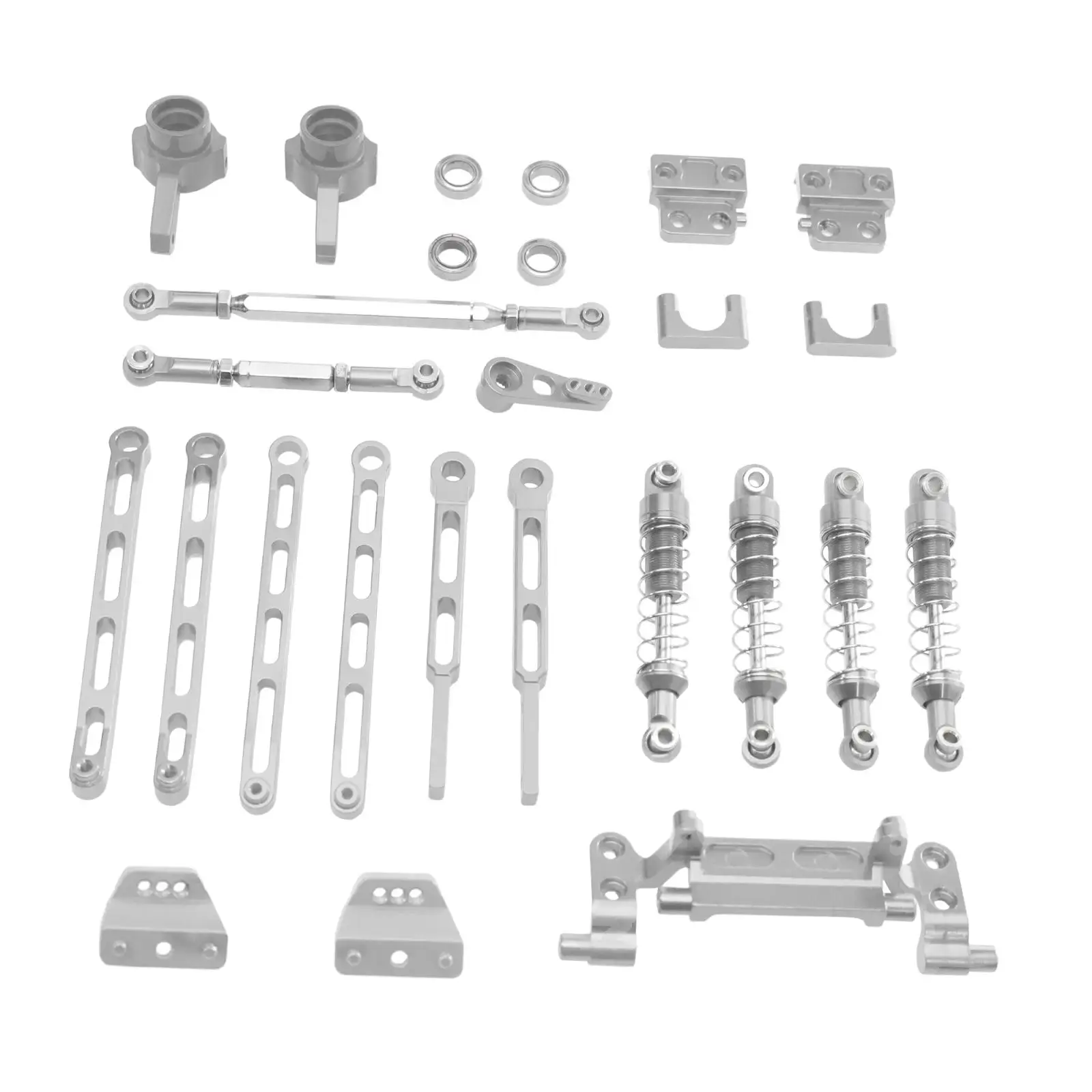

1/12 Набор оси радиоуправляемого автомобиля, металлические запасные части, прочные детали радиоуправляемого автомобиля, тяговые стержни, крепления амортизатора для игрушечных транспортных средств MN82T MN82 MN82S