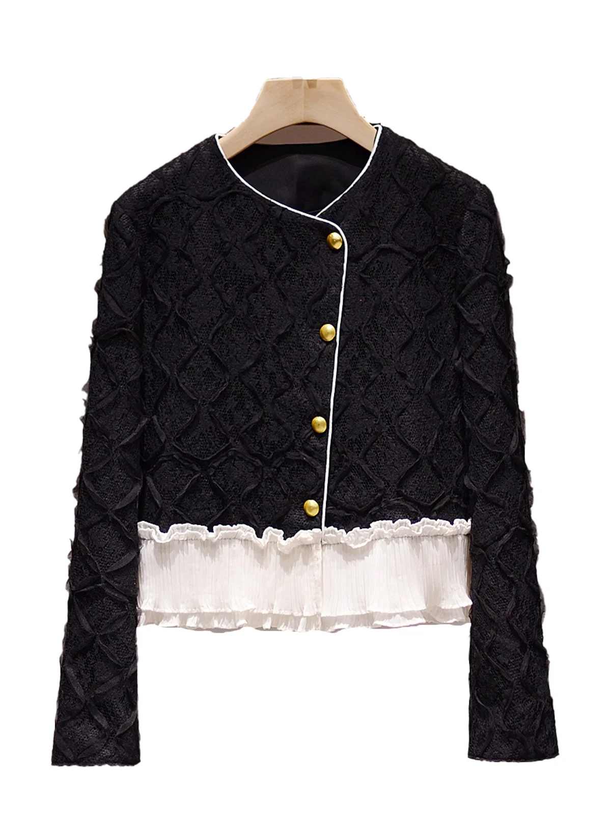 Ele encaje largo Sve un solo botón Casual Top Color Blo ort abrigo otoño nueva llegada mujer Faion Commute Sle