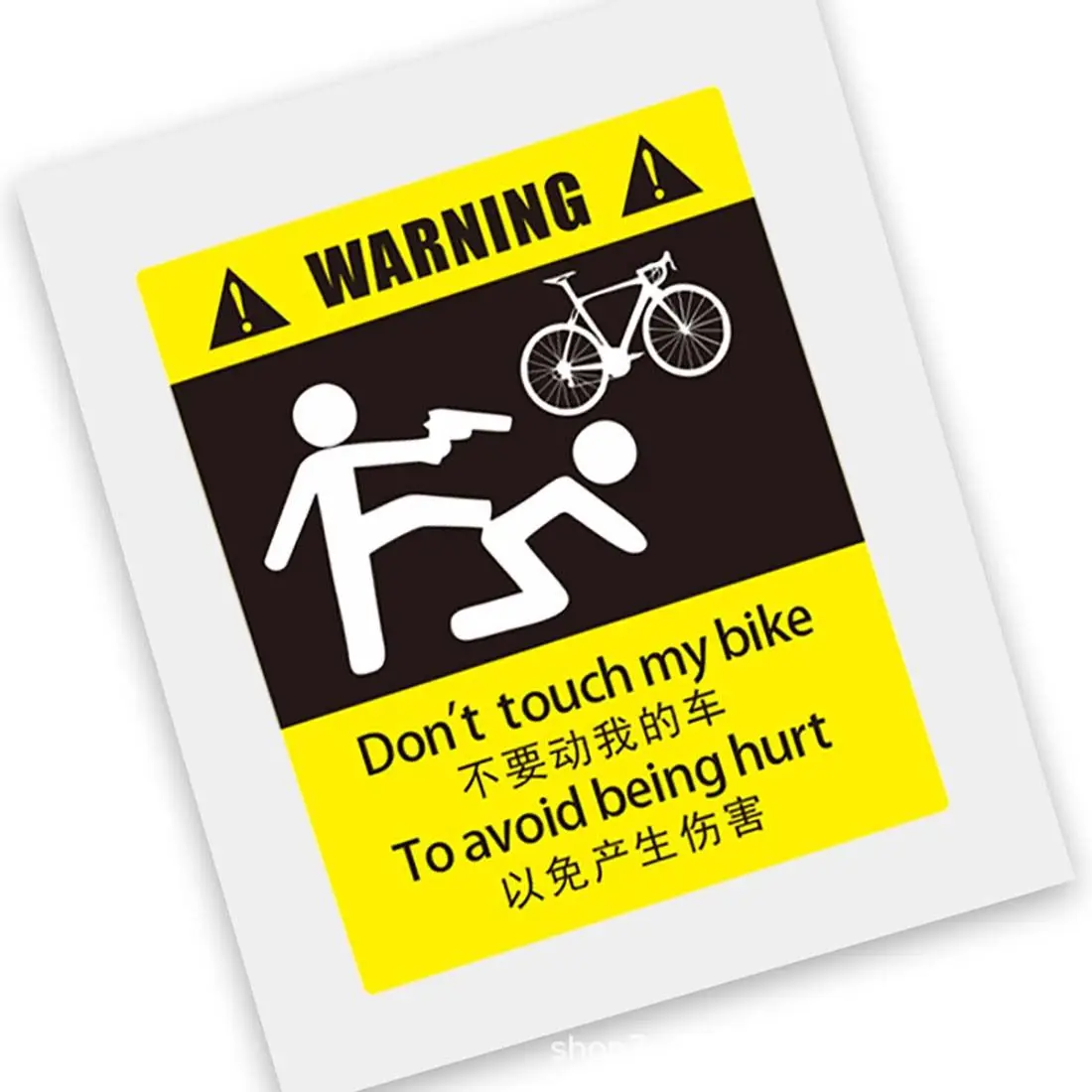 Motorcycle Styling Decorative Frame Sticker Bike Mountain Bike Sticker Road Bike Don't Move My Bike