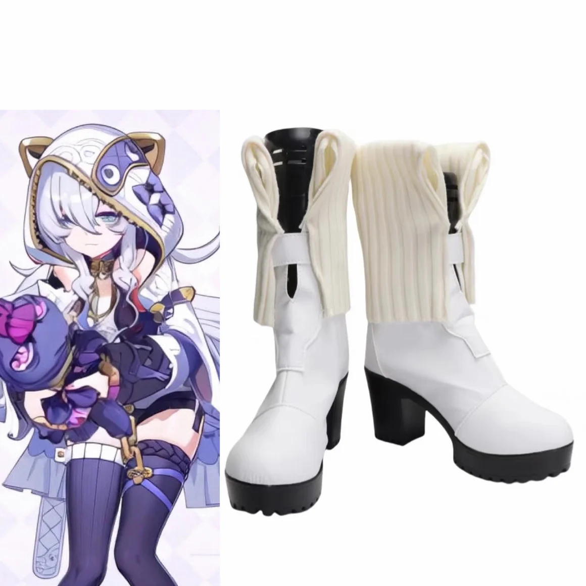 Honkai Impact 3 Theresa Apocalypse Cosplay Schuhe Stiefel Halloween Schuhe für Männer Spiel Anime