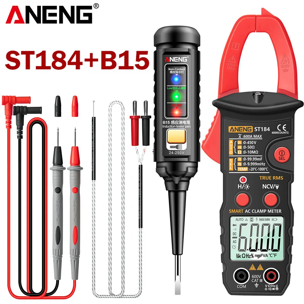 

ANENG ST184 with B15 multifunctional high-precision portable practical maintenance measurement electrical testing combination