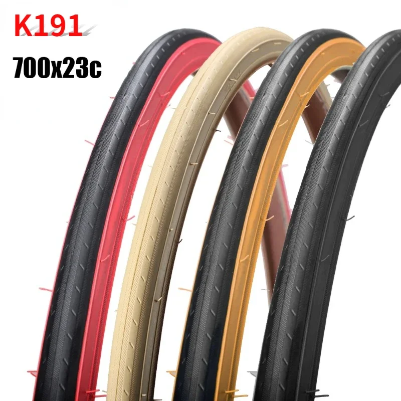 K191 Road bike tire 700x23c Kenda tires 700c Ultra light 415g 700x23c bicycle tire red side yellow side