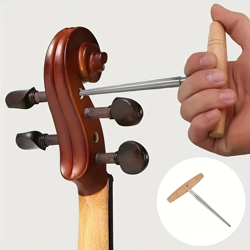 Violine Viola Peg Loch Reibahle für 3/4 4/4 Violine 1:30 Kegel mit Buchenholzgriff Violine Gitarrenbauer Werkzeug