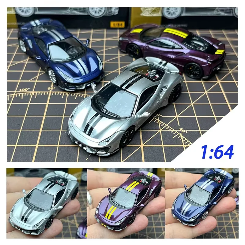 

TOC Fuelme масштаб 1:64, 488, имитация сплава фиста, модель автомобиля, классический сувенир для взрослых, подарок, статический дисплей