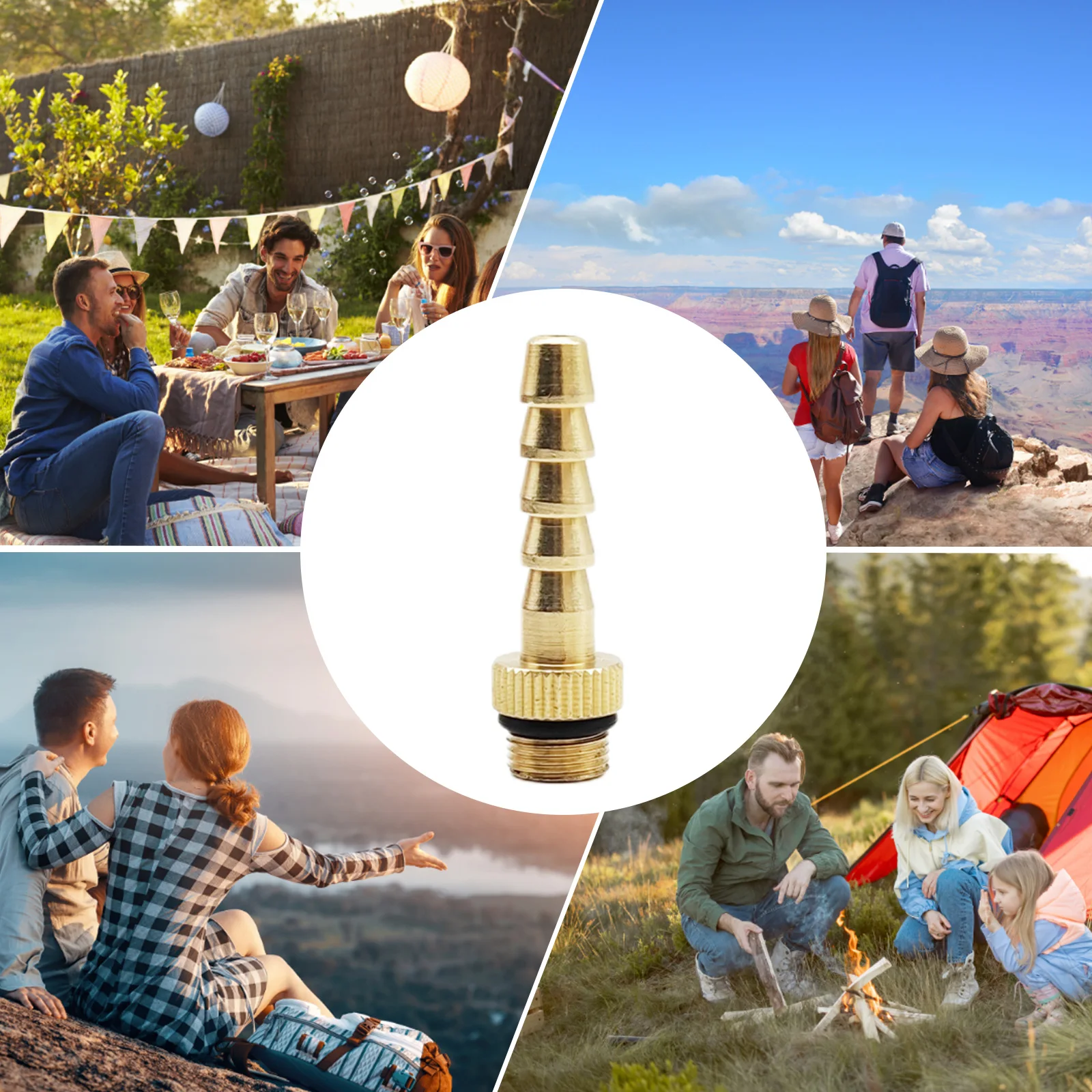 1/2/3/5/8/10 قطعة صمام خزان الغاز المسطح محول أنبوب الغاز متعدد الأغراض محول الخرطوم موصلات صمام غاز البترول المسال العملي لموقد الطبخ