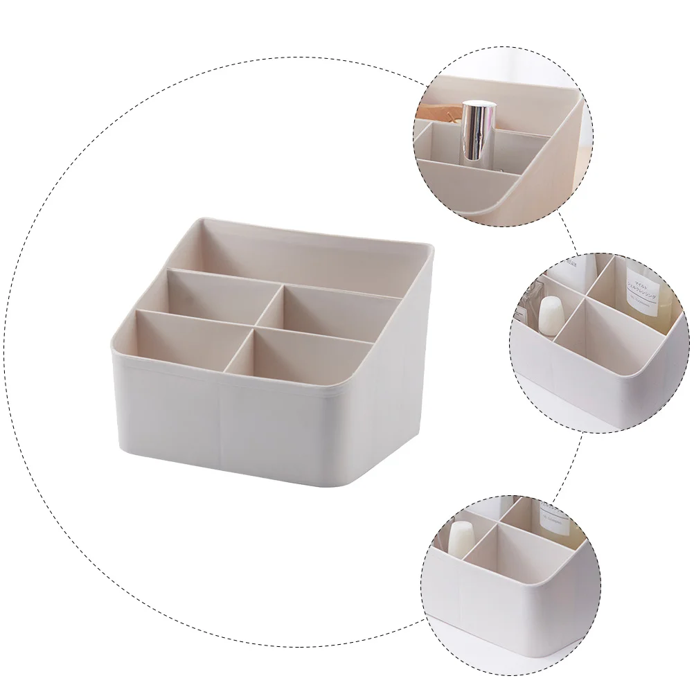 Vijf Raster Opbergrek Compartimenten Organizer Multifunctionele Make-Up Praktische Plastic Desktop