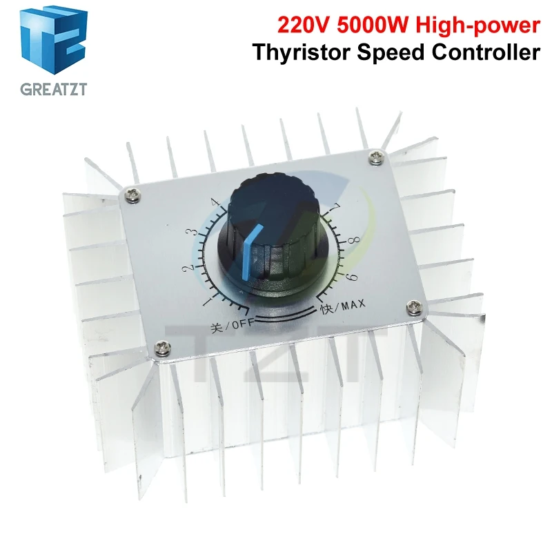 5000W Power Supply SCR Voltage Regulator Motor Speed Controller Light 220V Dimming Dimmers Thermostat Speed Regulator Governor