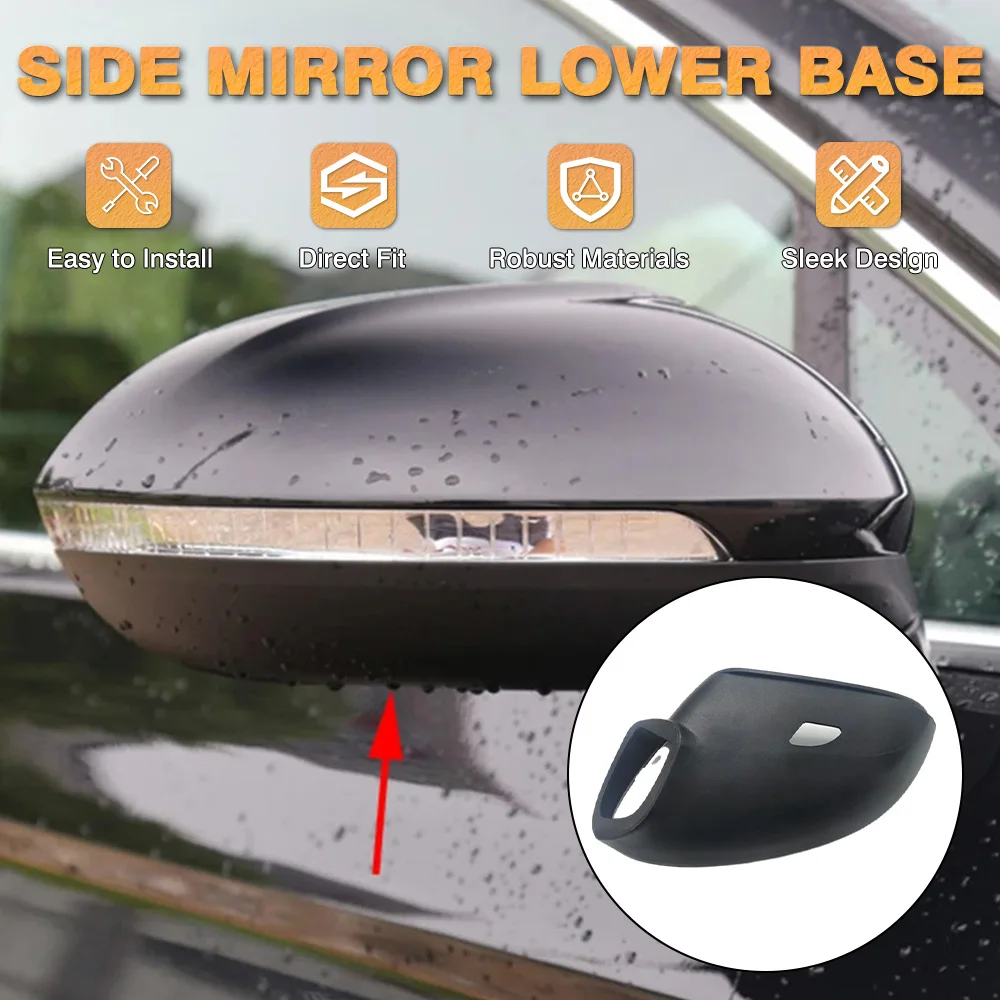 For VW Passat B8 Alltrack 2016-2019 Car Side Door Rearview Lower Cover Cap Wing Rear View Mirror Housing European Version