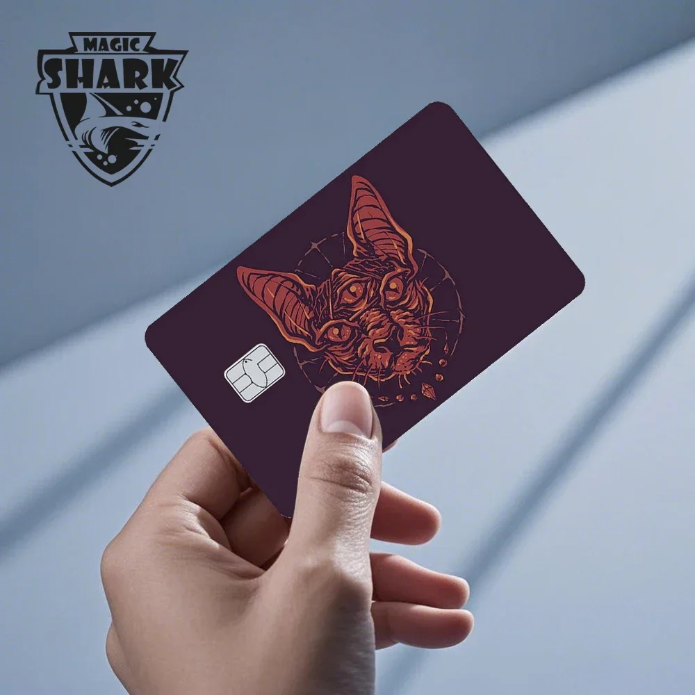 Magic Shark Bat Skull Graffiti Tiger PVC Soft Sticker Film Skin Cover für Debit Credit Card Waterproof – Detail 3