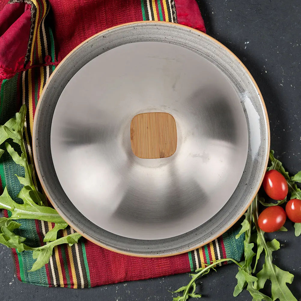 

Stainless Steel Steak Cover Food Dome Protector Anti Splashing Lid BBQ Fresh Keeping Household Kitchen Party Supplies