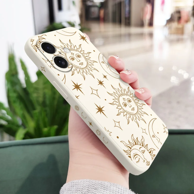 Galactic Sun Phone Case For iPhone 17 16 16e 15 14 13 12 11 X XR XS Plus Pro Max Mini Silicone Cover