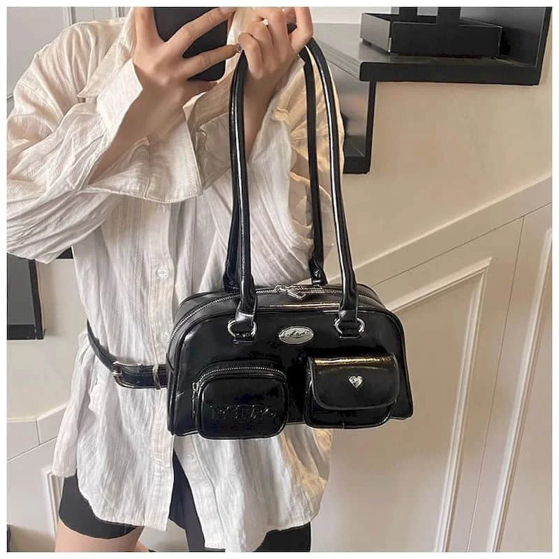 

Сумки на плечо женские универсальные сумки в корейском стиле Harajuku женские роскошные кожаные сумки большой емкости для подмышек хит продаж