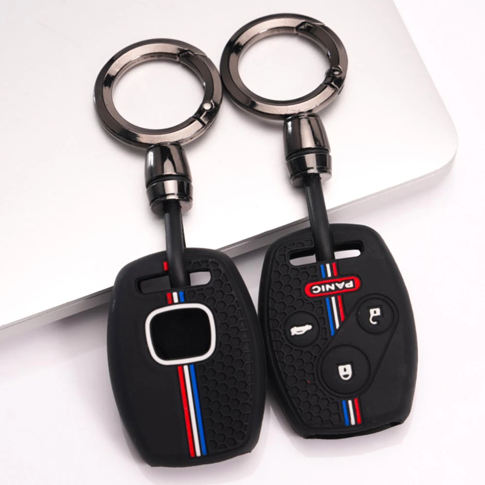 Smart Key Shell With Wrist Strap For Honda Civic Accord CR-V HR-V Fit City Jazz Odyssey Pilot Vezel XR-V Dustproof Smooth Finish