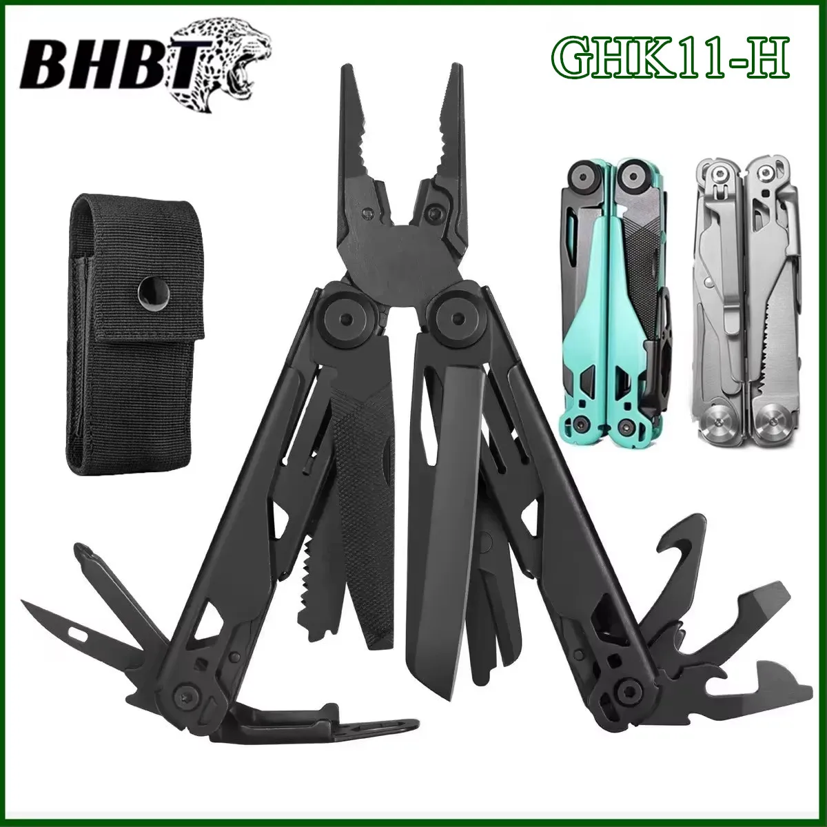 

BHBT 19 in 1 Multitool Pliers Folding Knife Multi Tool Hoxagon Wrench Outdoor Camping Survival EDC Equipment Maintenance Tools