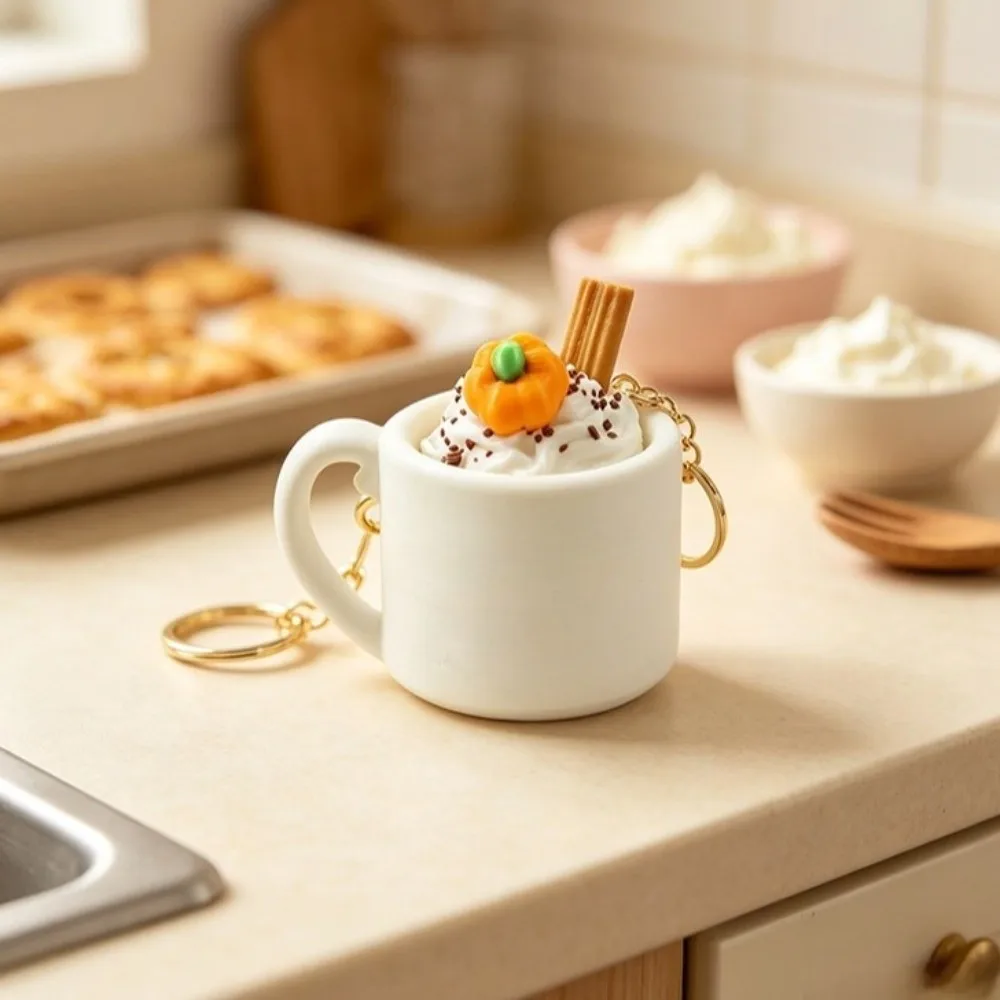 3D Printed Artificial Sundae Mug Clicker Mug Shaped Coffee Cup Mini Cup Fidget Pendant Click Sound Mechanical Click