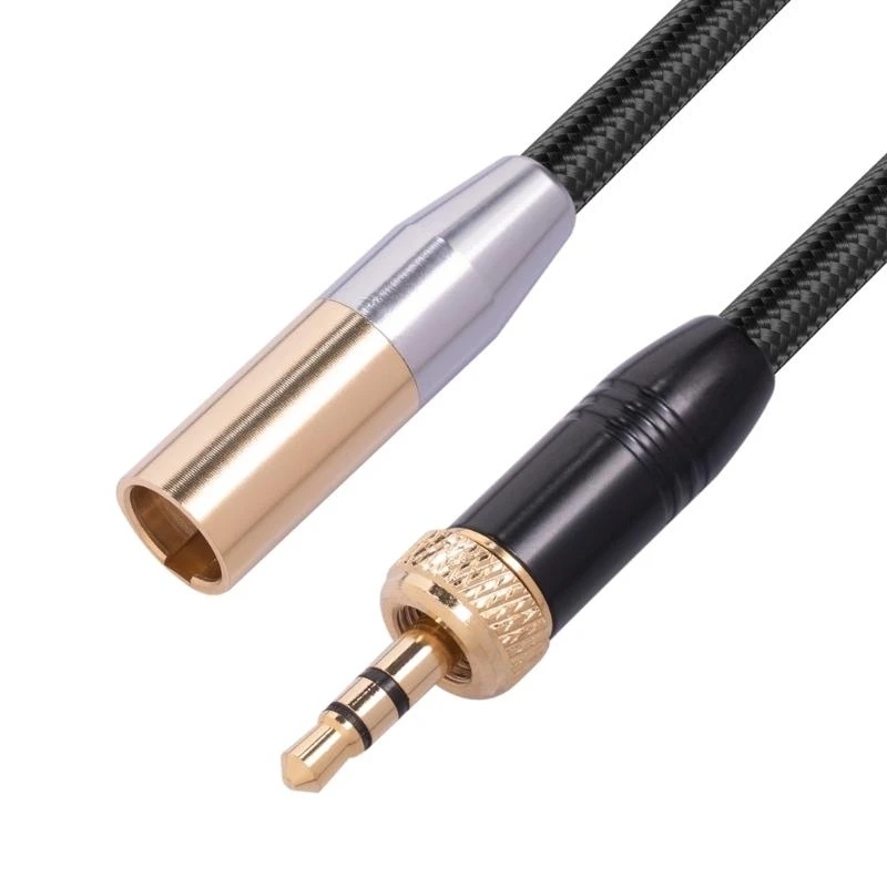 3.5mm To Mini XLR Cable, Balanced 1/8 Inch Mini Jack TRS Stereo Male To Mini XLR Male Microphone Audio Cable