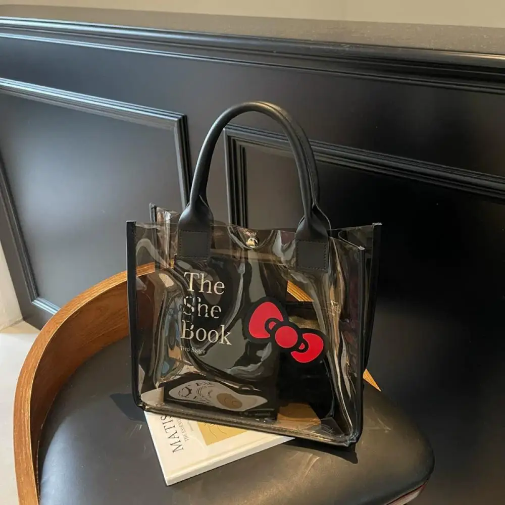 

Miniso Summer Hellokitty Tote Bag for Girls Large Capacity High End Shopping Bag Versatile Shoulder Bag Handbag
