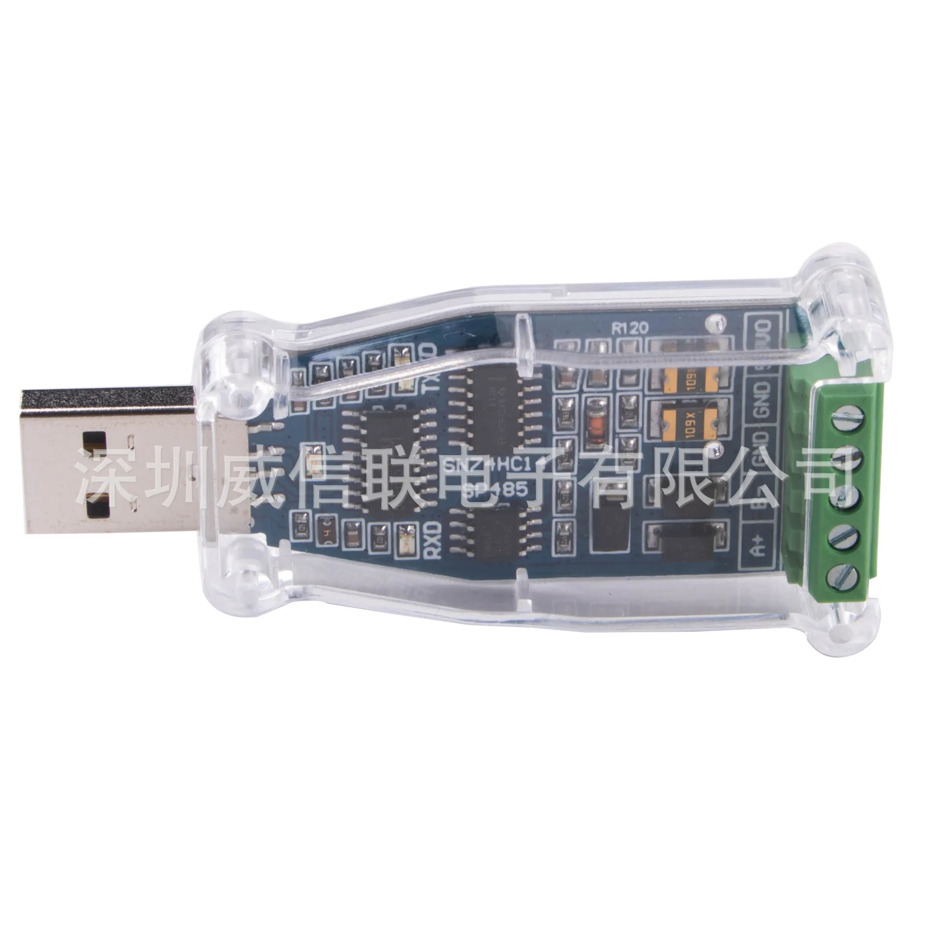 USB إلى RS485 وحدة المنفذ التسلسلي محطة البيانات + البيانات-رقاقة VCC GND GND CH340