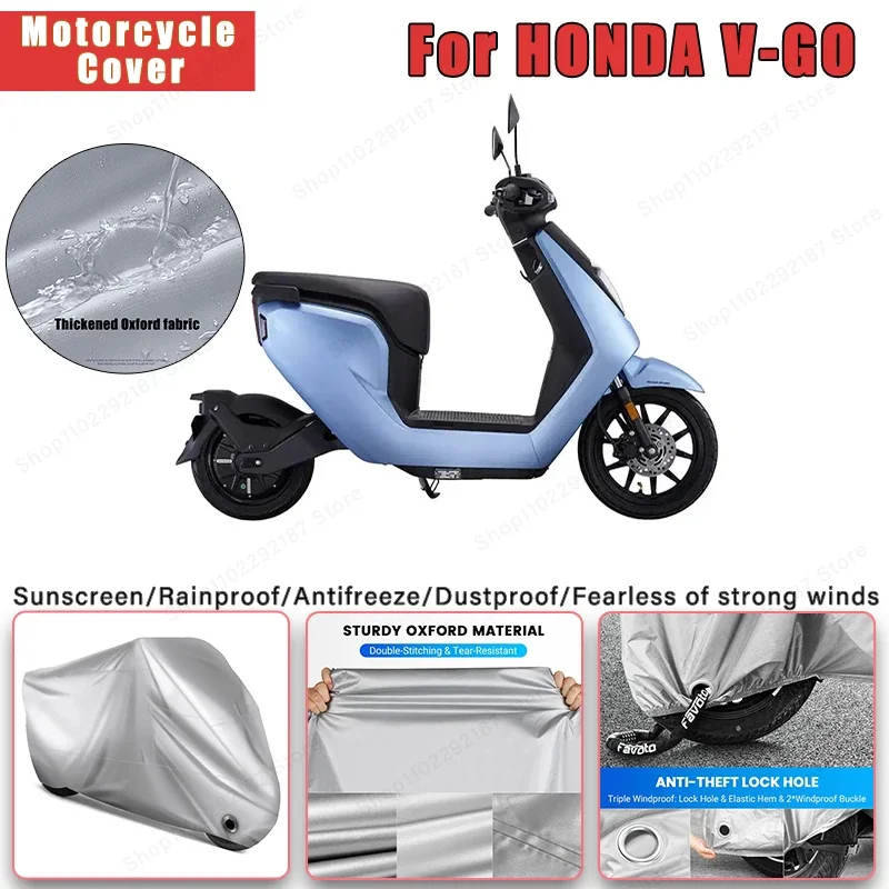 

For HONDA V-GO No Ear Motorcycle Cover - Outdoor Full Body Protection, Waterproof Dustproof Heat-Resistant Moto Accessory