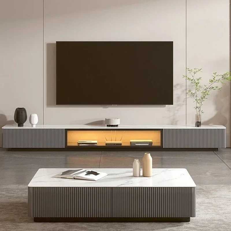 Consoles High Tv Stand Floor Minimalistic European Display Luxury Tv Cabinet Bedroom Schedari Mobile Tv Theater Furniture