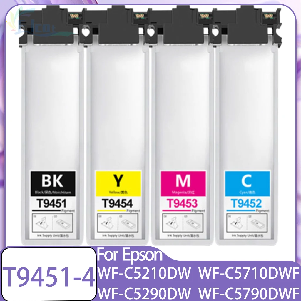 

T9451 T9452 T9453 WF-52XX 57XX Ink Pack Compatible For Epson WorkForce Pro WF-C5210DW WF-C5290DW WF-C5710DWF WF-C5790DWF printer