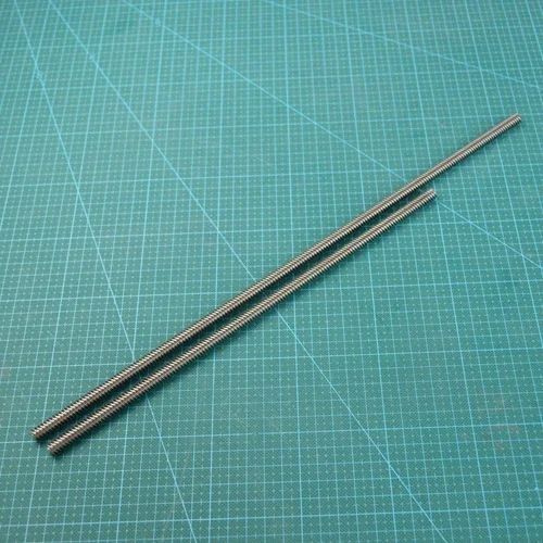 Parafuso de mesa deslizante de aço inoxidável, máquina de escultura, parafuso de impressora, parafuso de motor tr10 x 2 comprimento 500mm