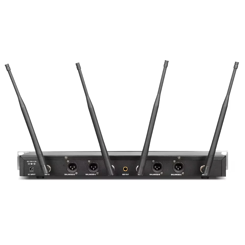 Professional UHF Metal Dynamic handheld wireless microphone for Stage Conference Karaoke Church Use