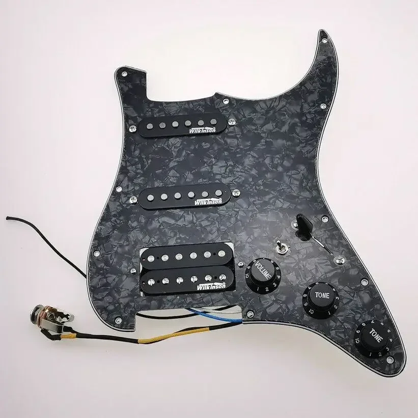 

Alnico 5 Предварительно проводной пикап Pickguard SSH 7 Way Type, полностью загруженные аксессуары для гитары