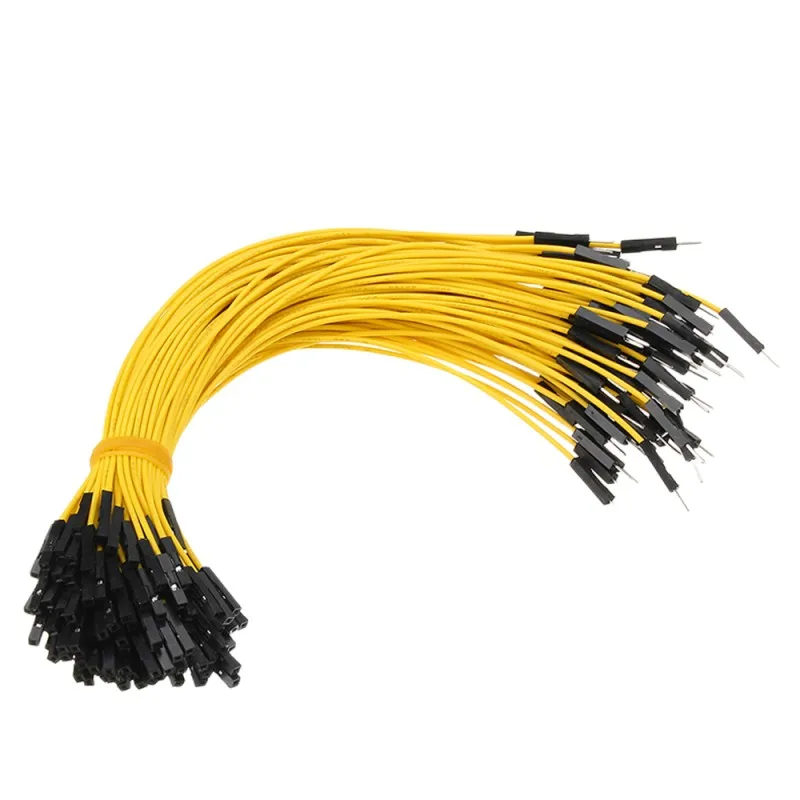 40Pcs 20CM Silicone DIY Kit Breadboard Dupont Cable For Arduino 2.54mm Line Male Female Dupont Jumper Wire Red Blue Black Yellow