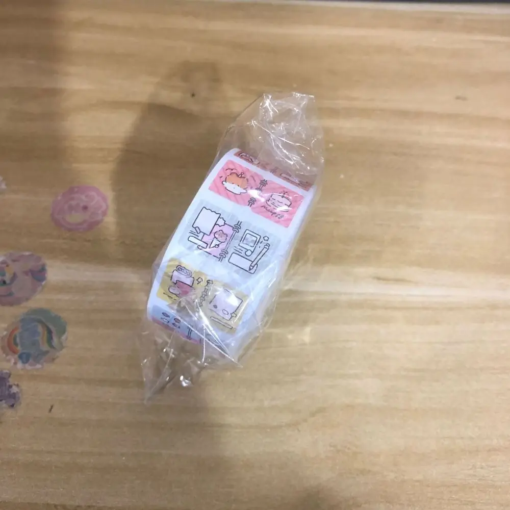 

200Pcs/Roll Cute Kitten Label Sticker Removable DIY Scrapbooks Classification Tags Cartoon Gift Cyclic Stickers Student Supplies