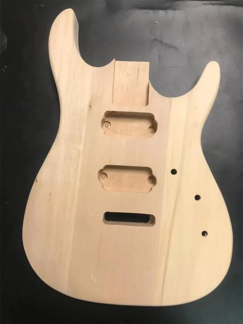 Unfinished DIY electric guitar including guitar neck and guitar body set #103