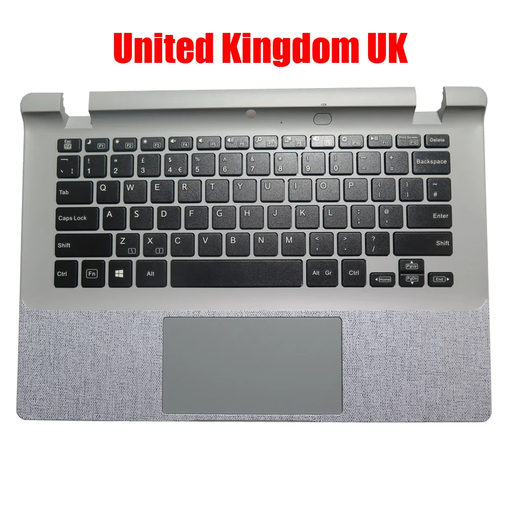 Laptop Palmrest and Keyboard, AVITA for Essential NE14A2, Inglês, EUA, Reino Unido, Reino Unido, Upper Case with Touchpad, Novo