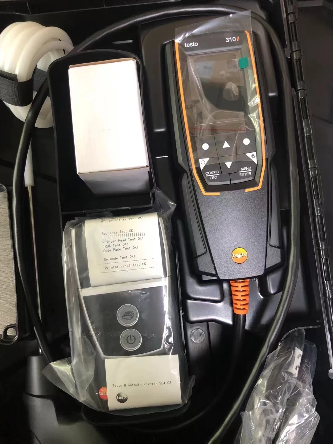 Testo 310 II  Flue Gas Analyzer  O2 CO CO2 Flue Gas and Ambient Temperature CO Environment and Pressure