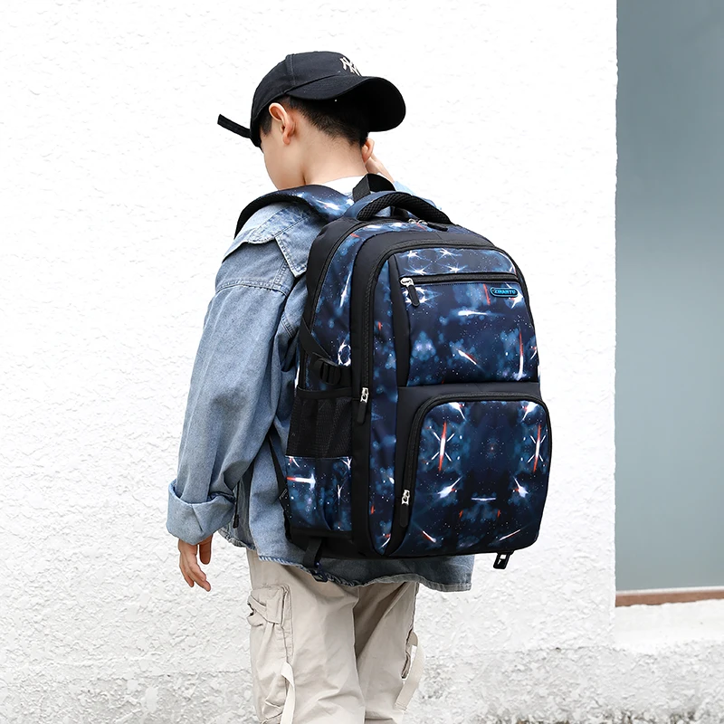 School Bag With Wheels School Rolling Backpack Wheeled Bag Students Kids Trolley Bags For Boys Travel Luggage with Lunch Box