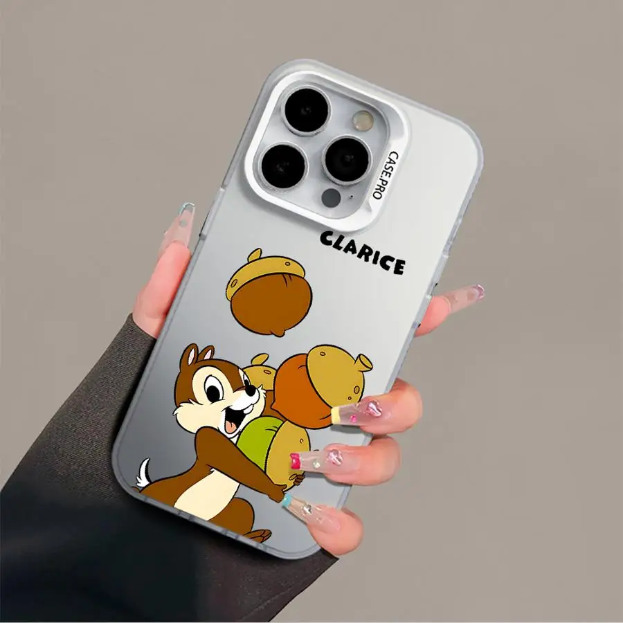 

Phone Case for iPhone 11 15 Plus 12 16e 13Pro 16Pro 16 13 14 Pro MAX Soft Cover Disney Chip And Dale