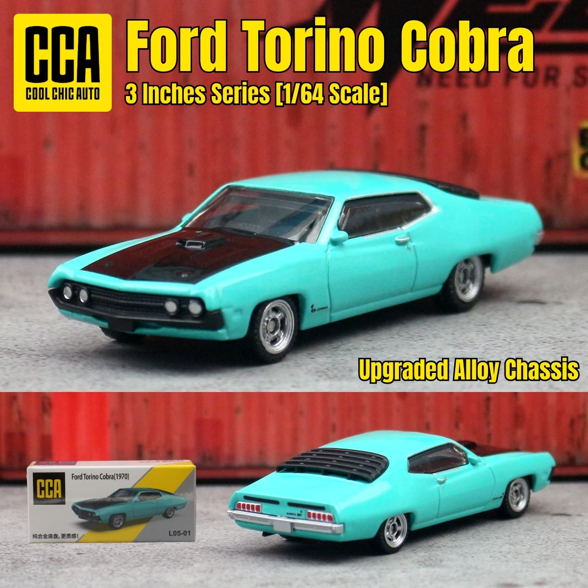 1/64 Ford Torino Cobra Sedan Miniature Model CCA MSZ 3