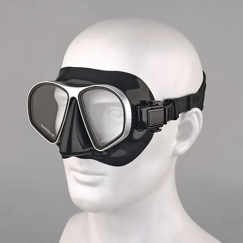 

Low Volume Aluminum Alloy Frame Free Diving Mask Set with Wet Snorkel for Freediving & Snorkeling,수영,마스크,프리다이빙 마스크