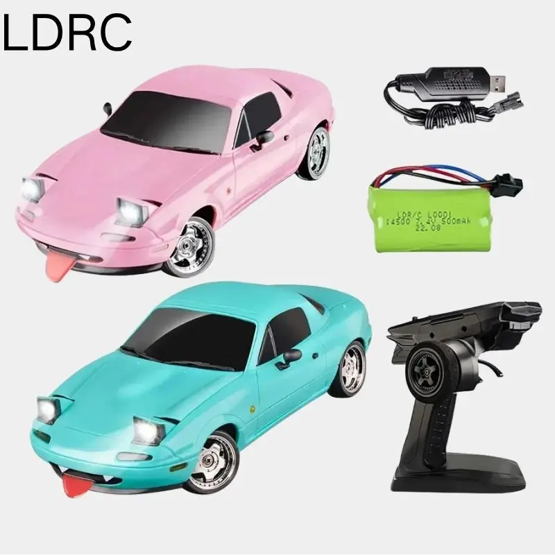 

Радиоуправляемый дрифтовый автомобиль LDRC в масштабе 1/18 LD1804 Mazda MX5 — 2,4 ГГц, ESP Gyro, светодиодные фонари, полномасштабная гоночная игрушка, подарок для детей