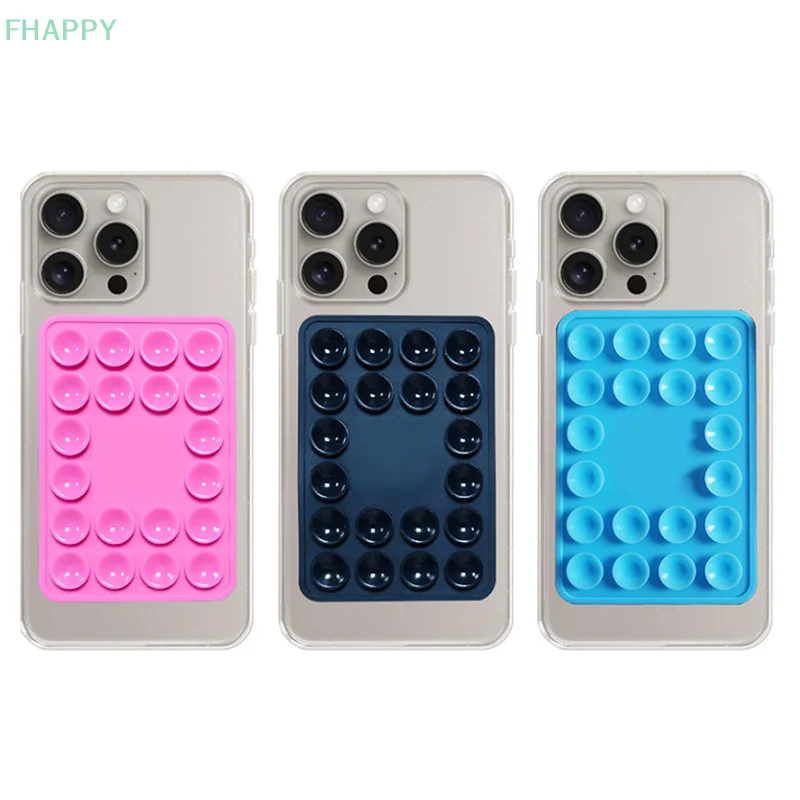 Silicone Suction Pad For Mobile Phone Fixture Suction Cup Backed Adhesive Silicone Rubber Sucker Pad For Fixed Pad