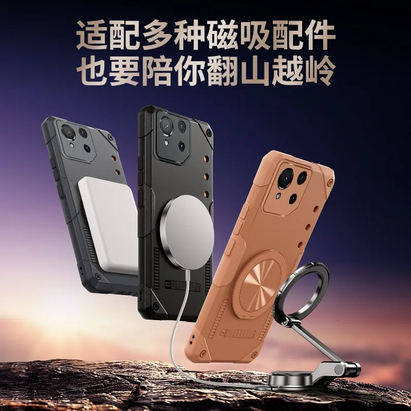 Capa Magnética 360 para ASUS ROG Phone 8 Pro °   Capa de Telefone para ASUS ROG Phone8, Armored Shock-Absorbing Dustproof Bumper